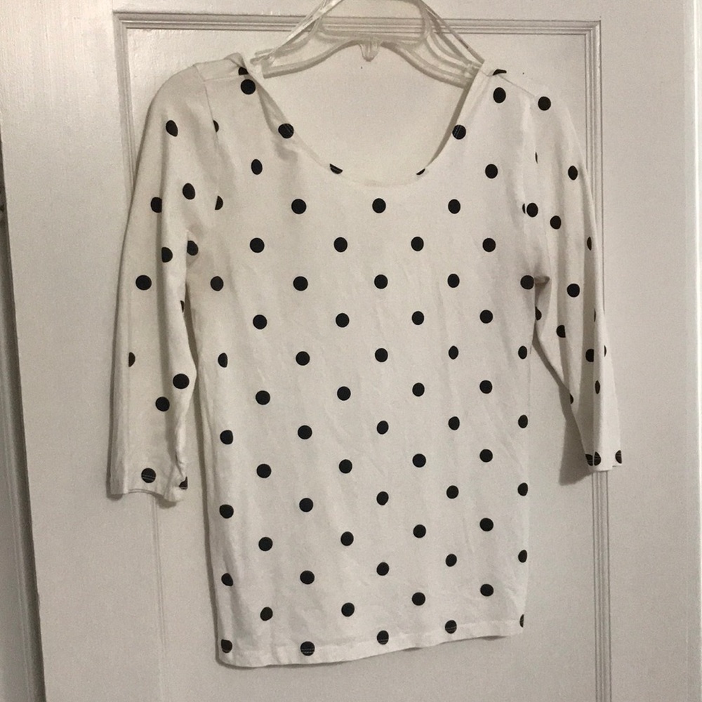 Black and White Polka Dot Shirt